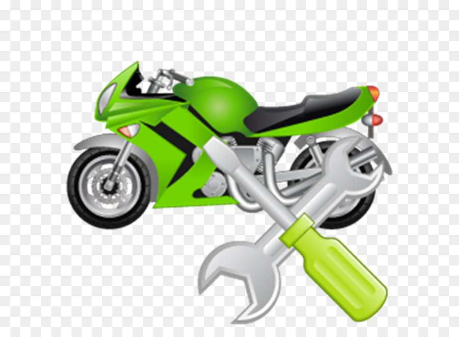 Motocicleta Verde，Bicicleta PNG