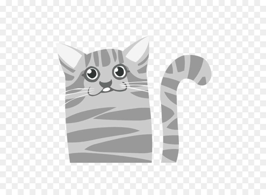 Gato De Dibujos Animados，Gris PNG