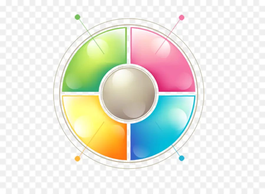 Gráfico Colorido，Segmentos PNG