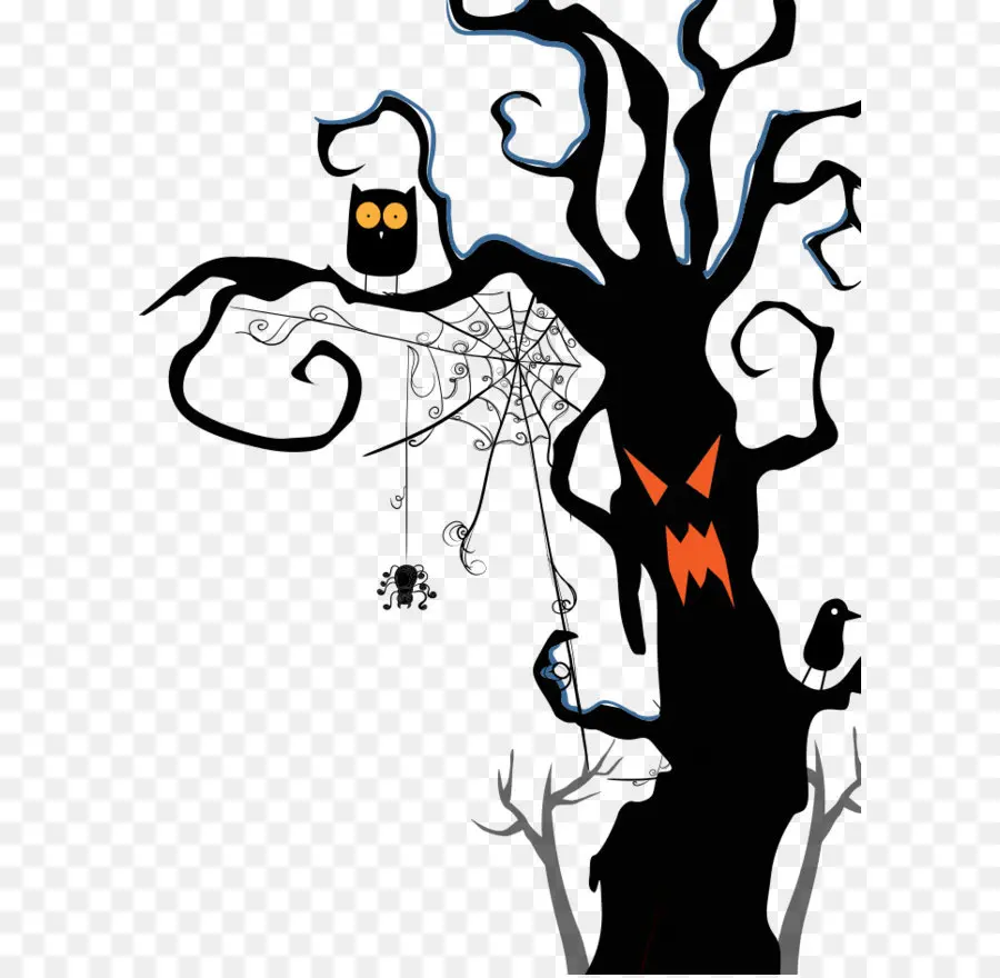 Árbol，Halloween PNG