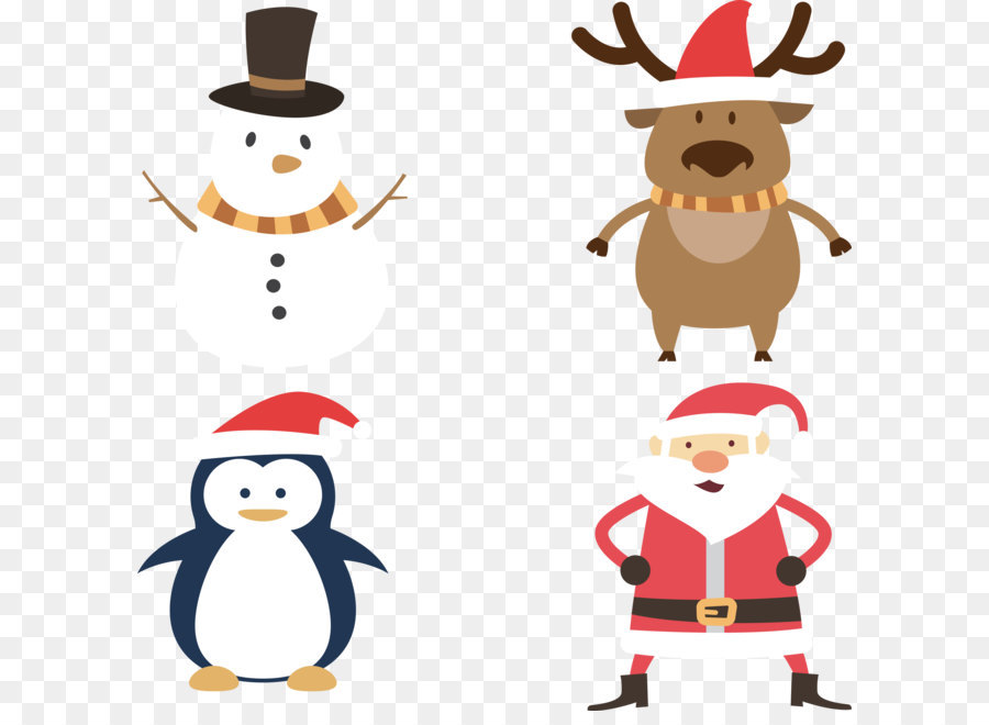 Personajes Navideños，Papá Noel PNG