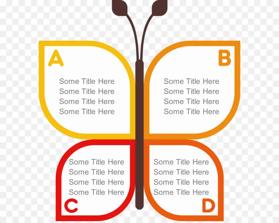 Infografía De Mariposa，Diagrama PNG