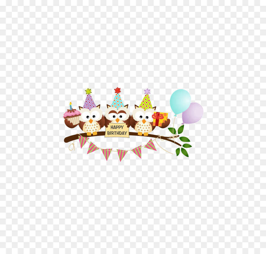 Búhos De Cumpleaños，Sombreros De Fiesta PNG