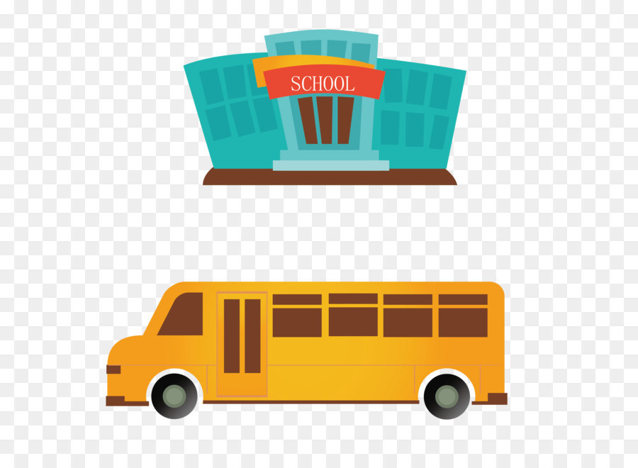 Autobús，La Escuela En Autobús PNG