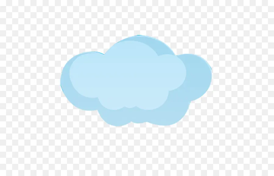 La Nube，Azul PNG