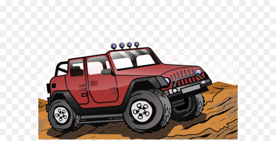 Jeep，Rojo PNG