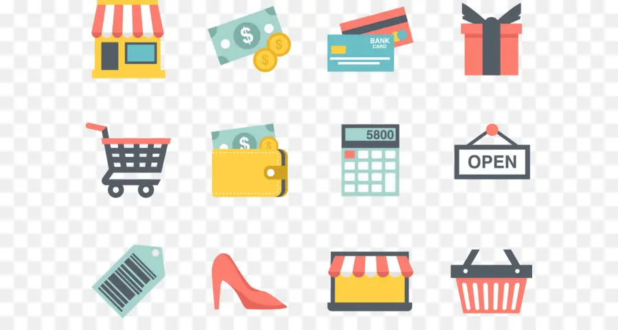 Iconos De Compras，Comercio PNG