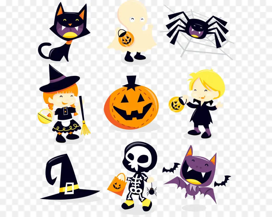 Personajes De Halloween，Disfraces PNG