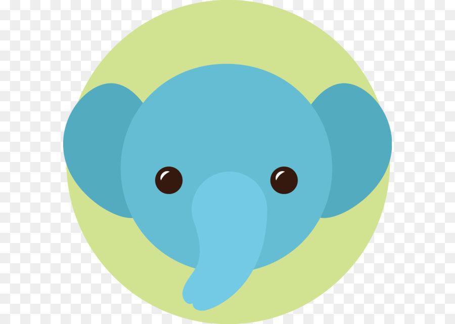 Elefante Azul，Lindo PNG