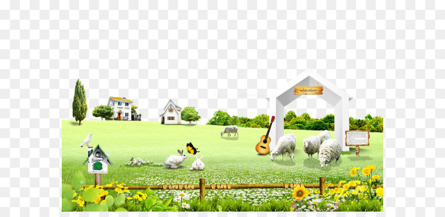 Escena De La Granja，Animales PNG