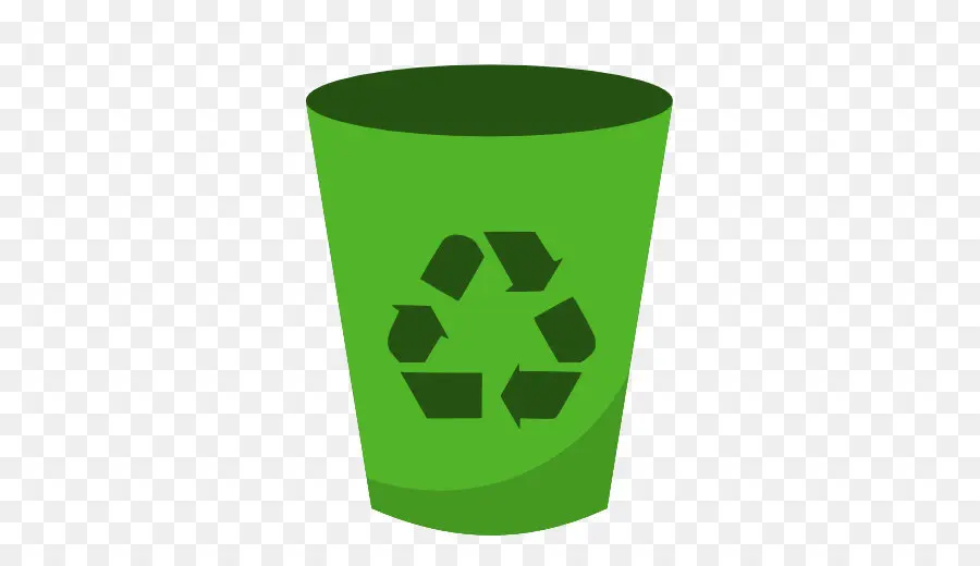 Papelera De Reciclaje，Verde PNG