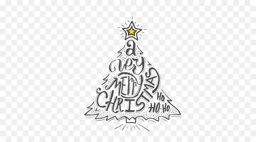 árbol De Navidad，Texto PNG