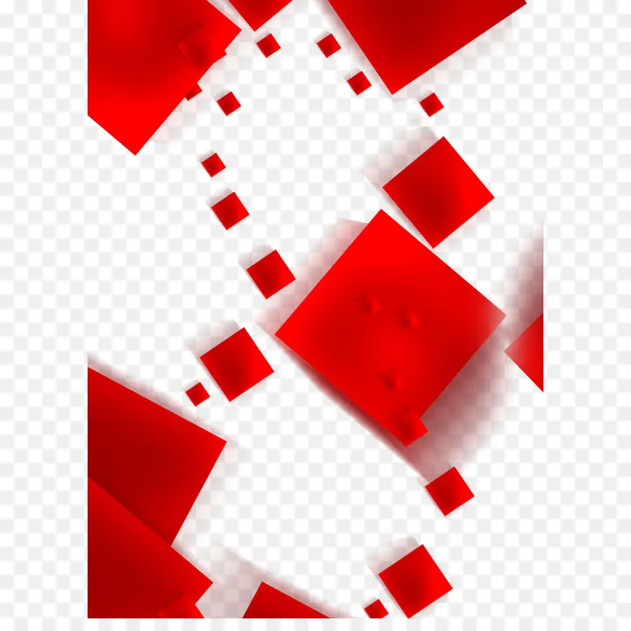 Rojo，Cuadrado PNG