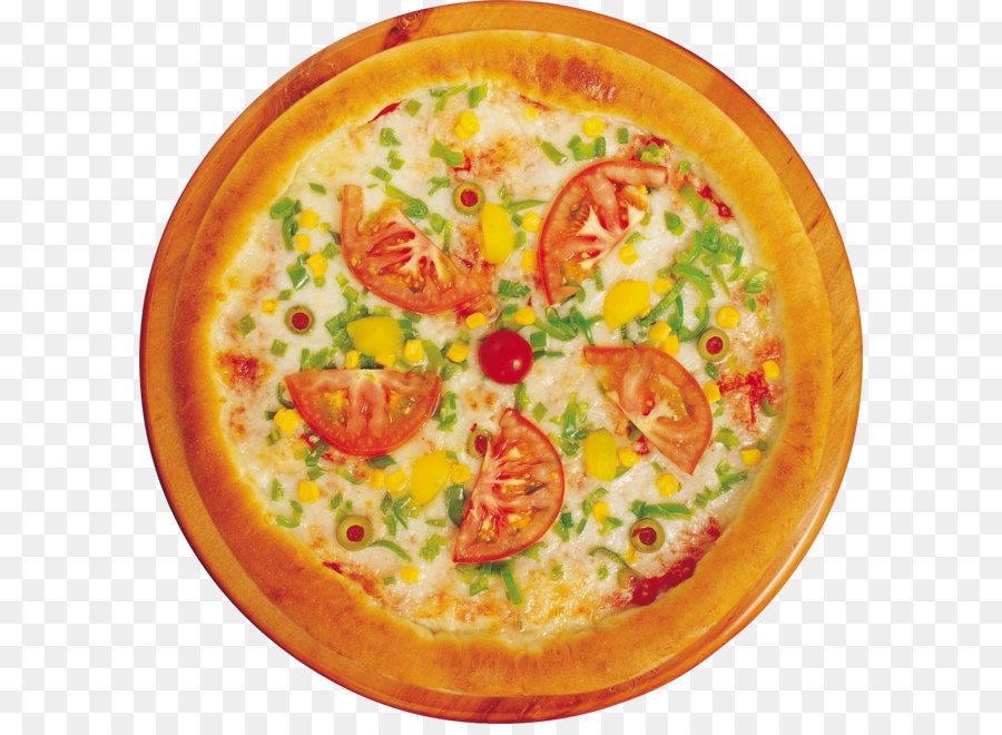 Pizza Vegetal，Comida PNG