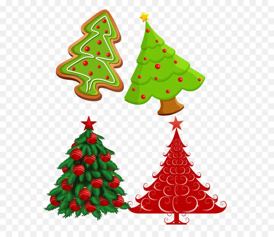 Arboles De Navidad，Decoraciones PNG