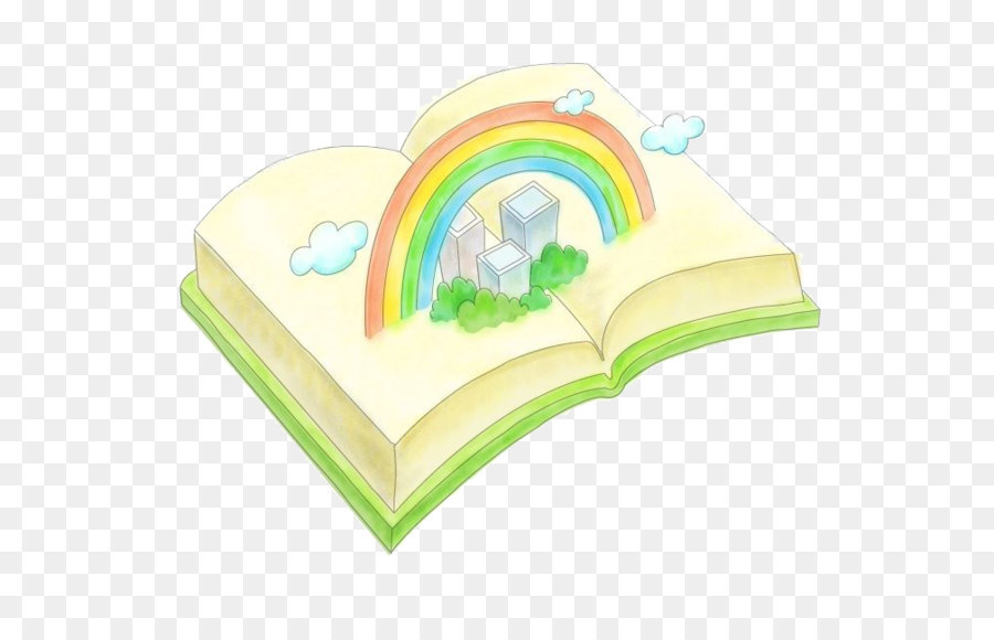 Libro Abierto Con Arcoiris，Arcoíris PNG