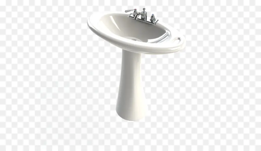 Fregadero De Pedestal Blanco，Baño PNG