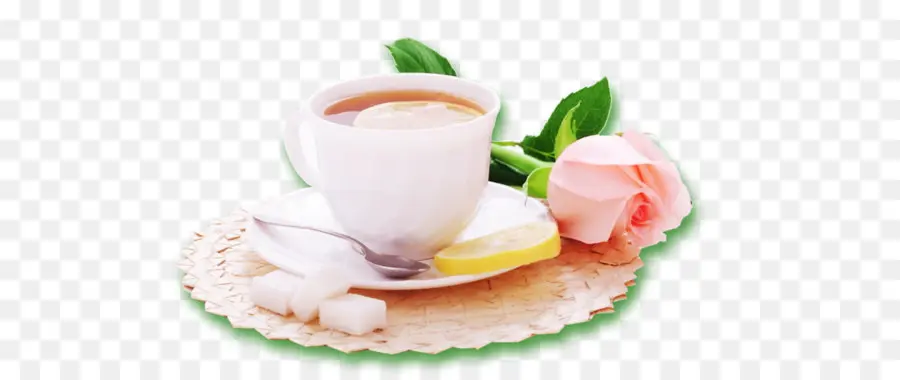 Taza De Te，Rosa PNG