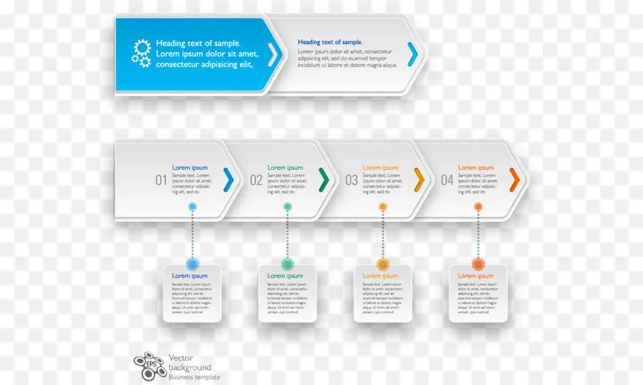 Flechas De Infografía，Pasos PNG