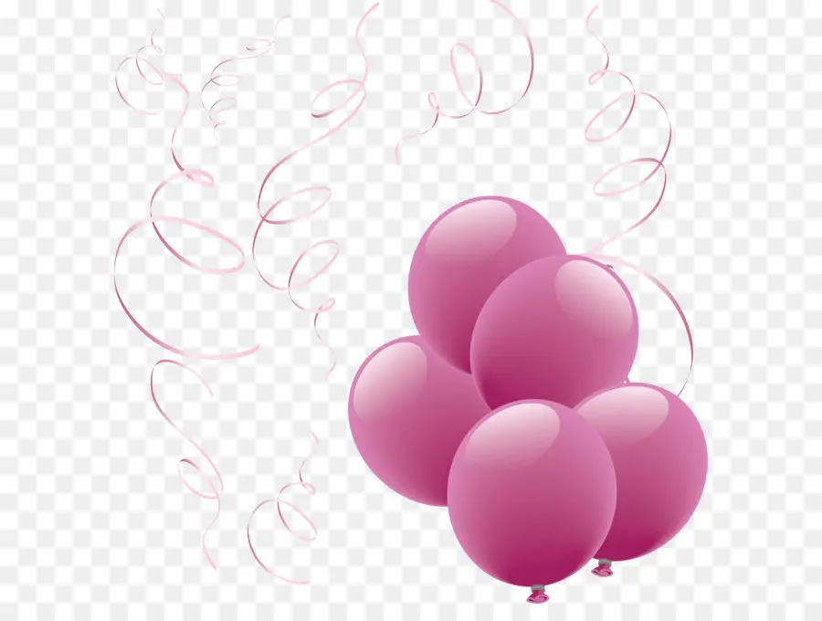 Globos Rosas，Fiesta PNG