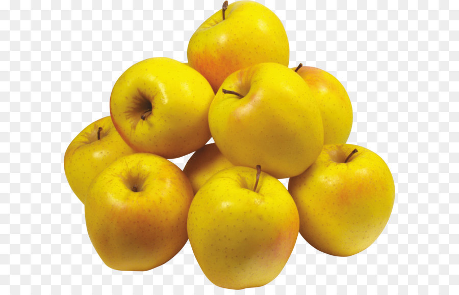 Manzanas Amarillas，Fresco PNG