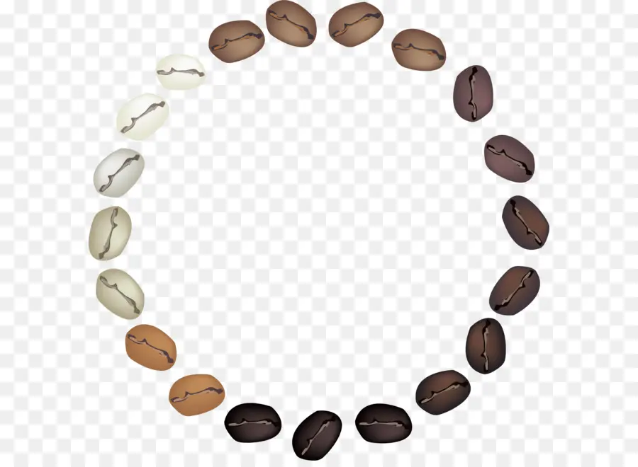 Granos De Café，Círculo PNG