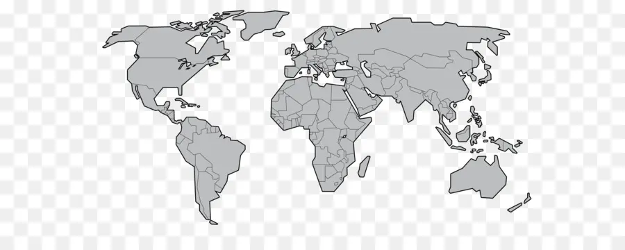 Mapa Mundial，Continentes PNG