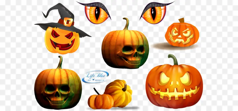 Calabazas，Jack O' Lantern PNG