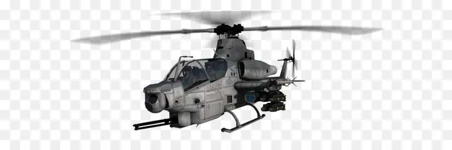 Helicóptero De Ataque Gris，Militar PNG