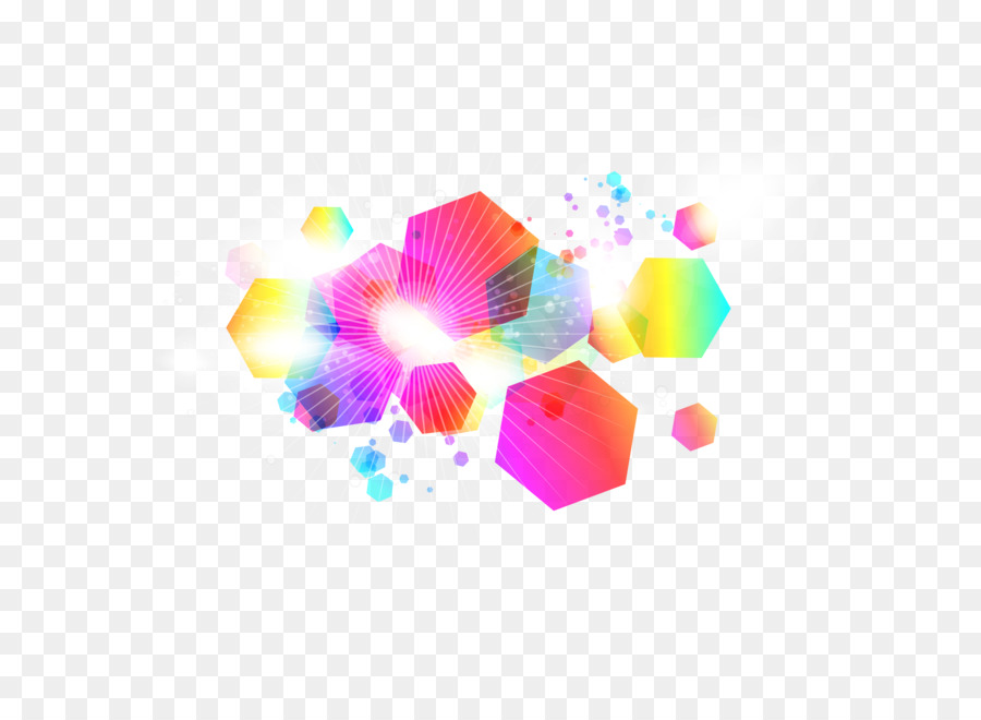 Hexágono，Color PNG