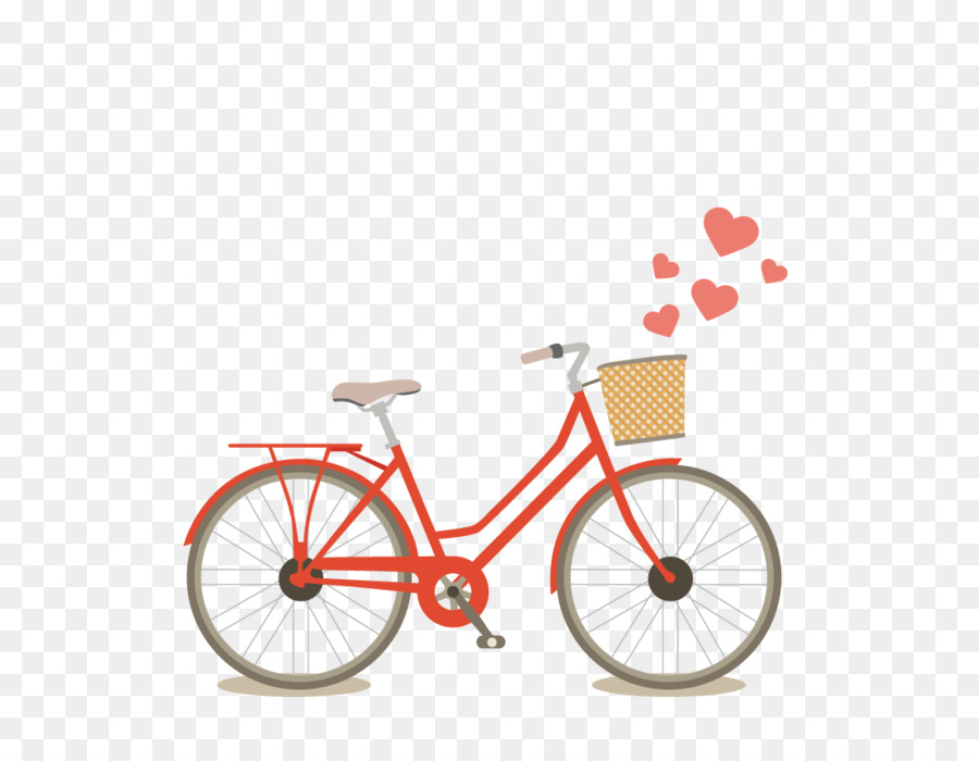 Bicicleta，Rojo PNG