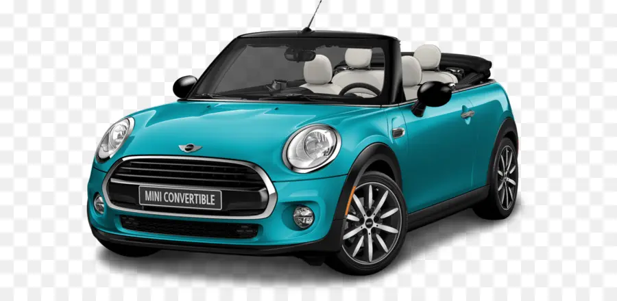 Coche Descapotable Azul，Mini PNG