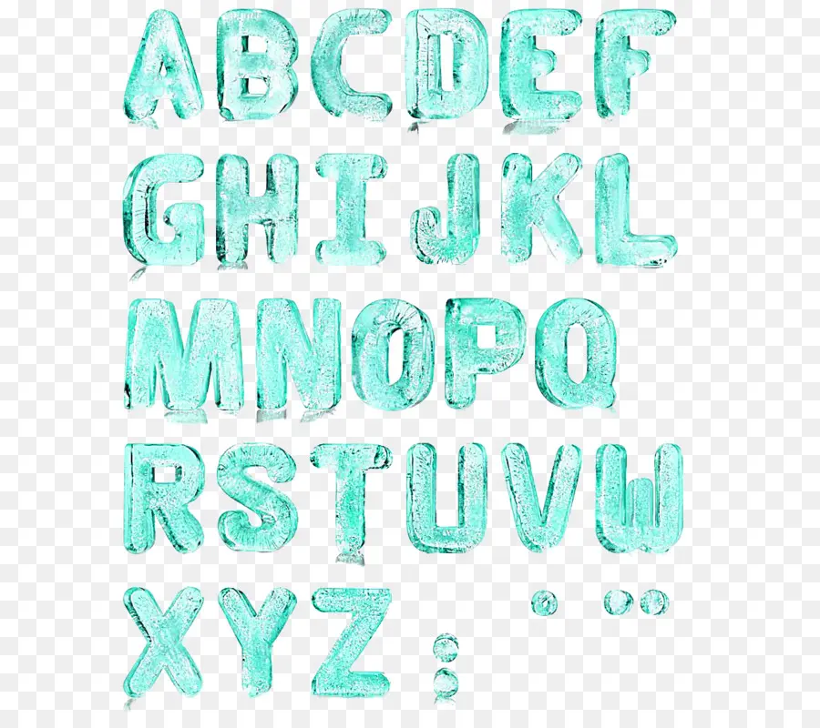 Letras De Hielo，Alfabeto PNG