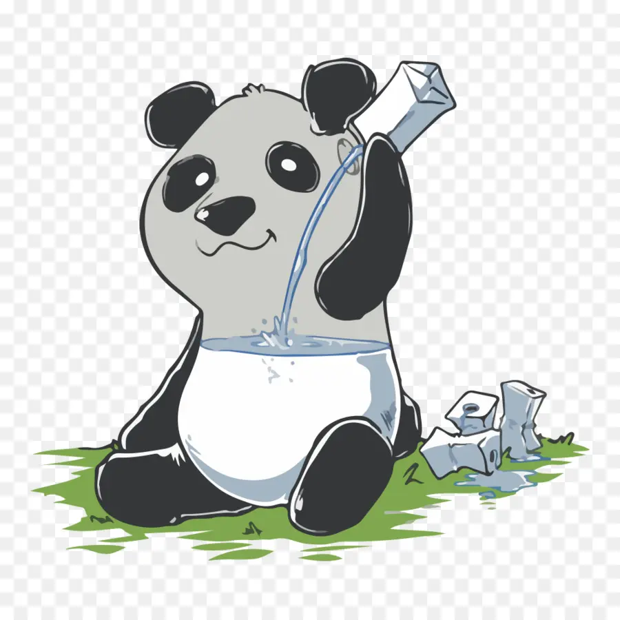 Panda，Leche PNG