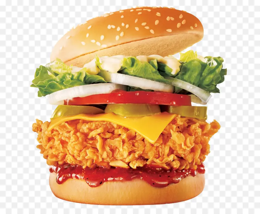 Hamburguesa，El Pollo Frito PNG