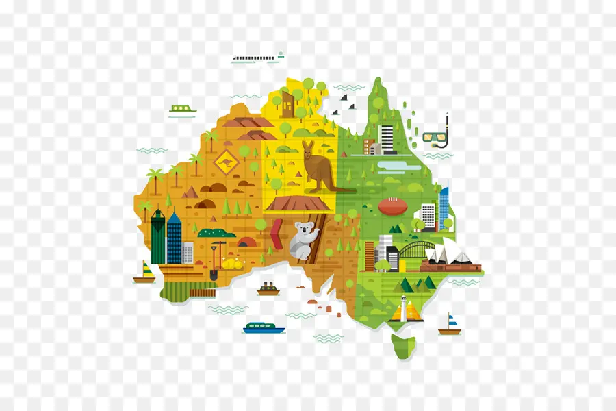 Australia，Mapa PNG