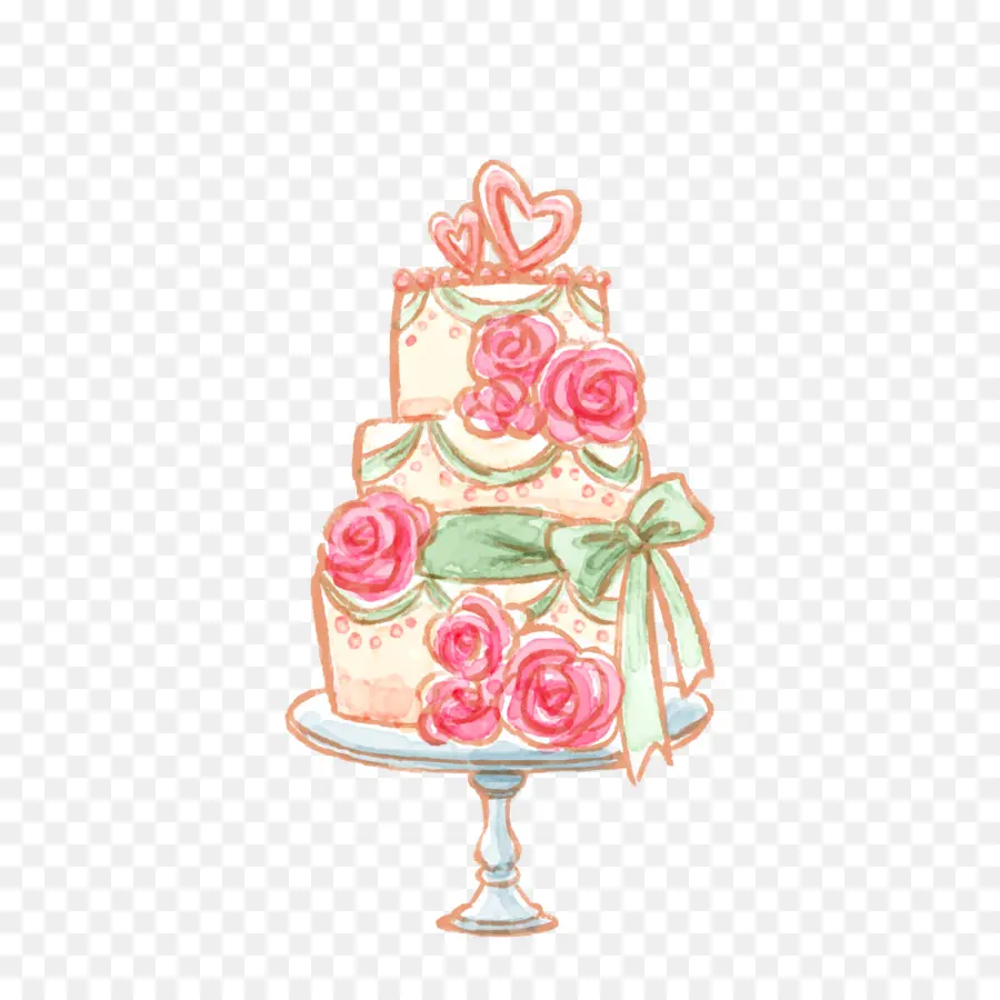 Pastel De Bodas，Rosas PNG