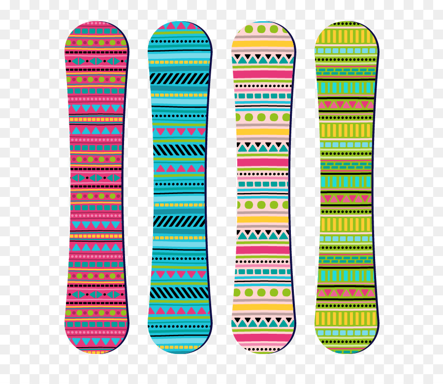 Tablas De Snowboard Coloridas，Invierno PNG