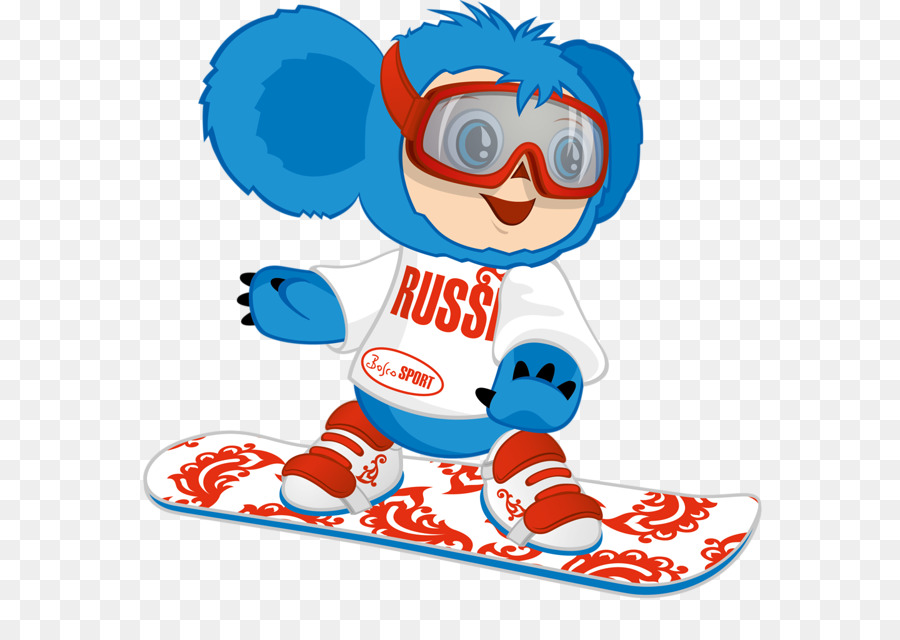 Mascota De Snowboard Azul，Snowboard PNG