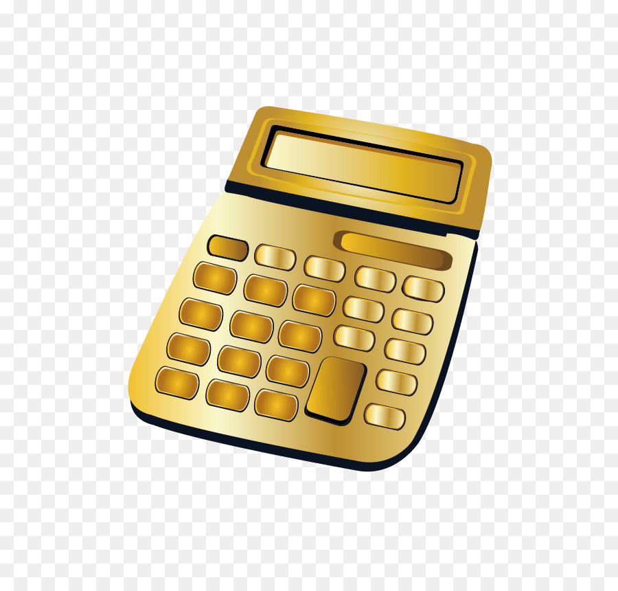 Calculadora，Amarillo PNG