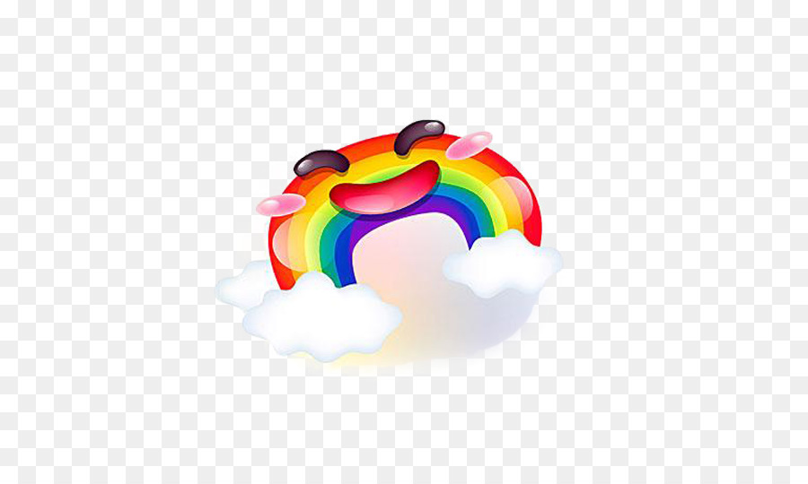 Emoji Arcoiris，Rostro PNG