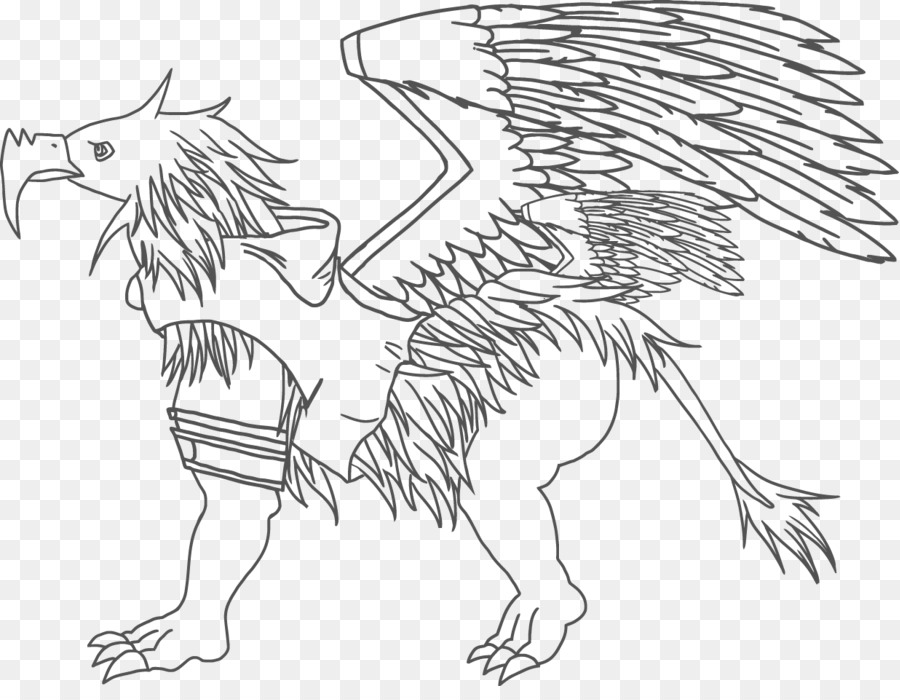 Arte De Línea，Griffin PNG