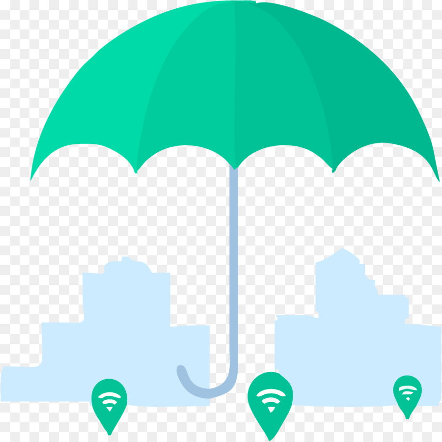 Paraguas，Verde PNG