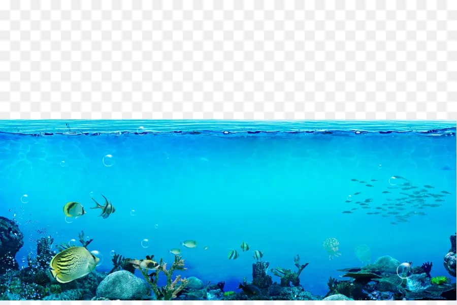 Escena Submarina，Submarino PNG