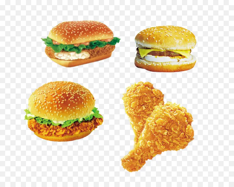 Hamburguesas Y Pollo Frito，Hamburguesa PNG