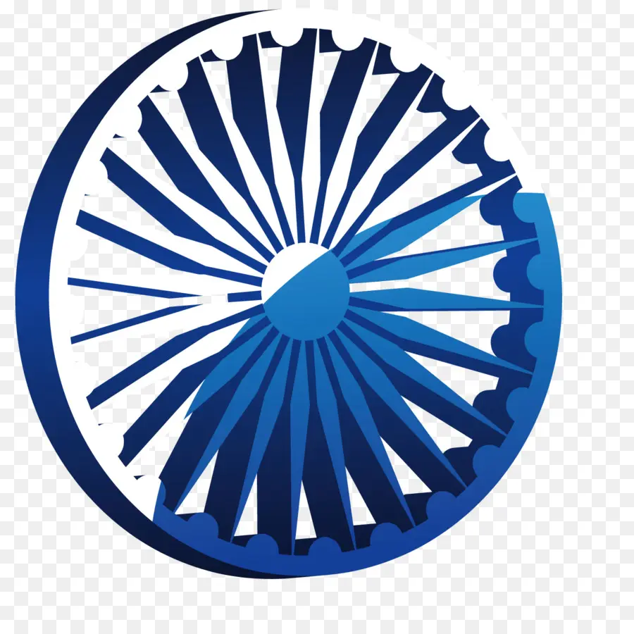 Ashoka Chakra，Rueda Azul PNG