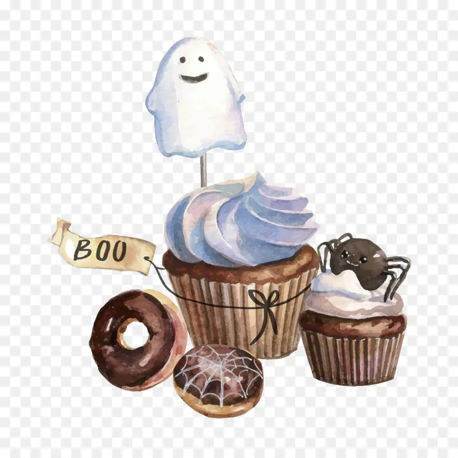 Pastelitos De Halloween，Postres PNG