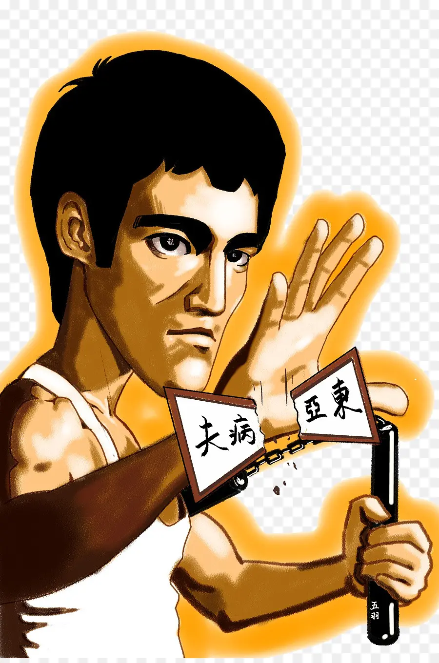 Bruce Lee，De Dibujos Animados PNG