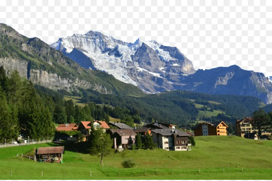 Jungfrau，El Lago De Thun PNG