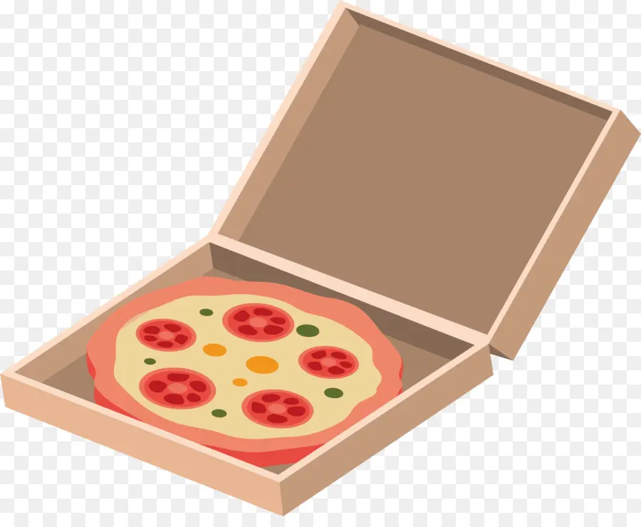 Pizza En Caja，Pizza PNG